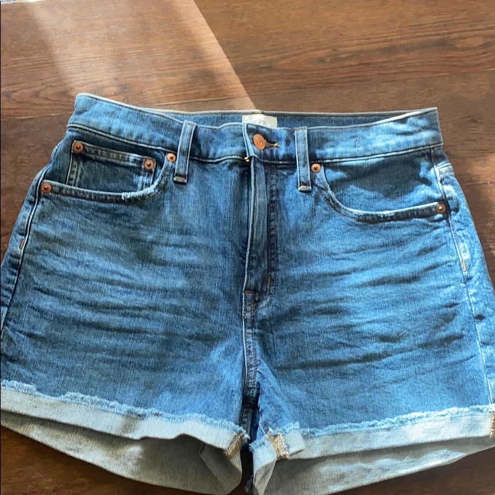 High Rise J Crew Cuffed Cuttoffs